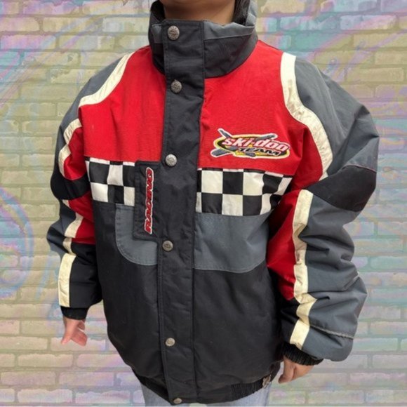 Vintage 90s Skidoo Team Racing SnoGear Heavy Jacket | Outdoor | Sportswear | - Picture 2 of 4
